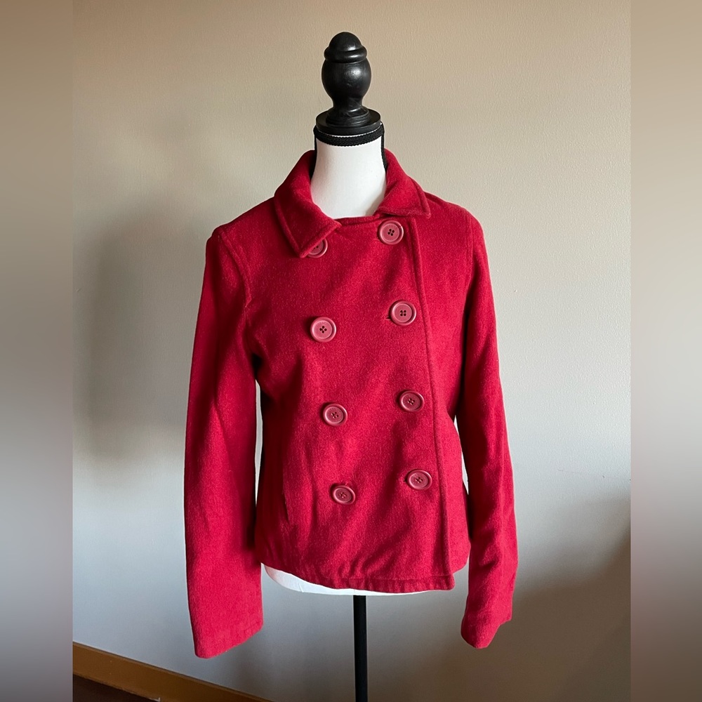 Lightweight Double Breasted Pea Coat Abercrombie